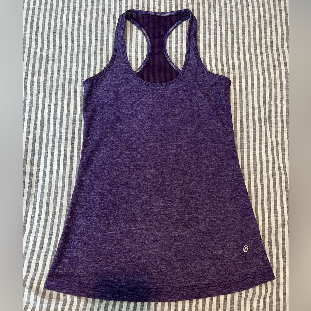 Lululemon Purple Racerback Tank Top